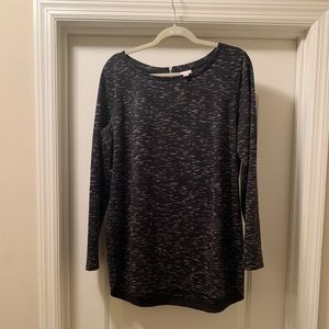 Women’s Merona XL Black and White 1/4 Sleeve Top